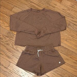 Rylee + Cru Play x Play Women’s Long Sleeve Top and Shorts Set